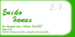 eniko hanus business card